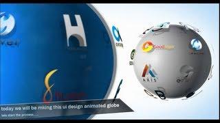 After Effect Tutorials - How to Create 3D LOGO Globe Animation-1