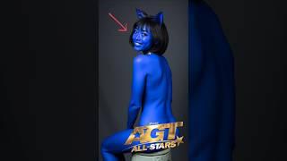 العفريتة الزرقاء تحصل على الباز الذهبي في AGT The Blue Elf gets the Golden Buzzer on AGT
