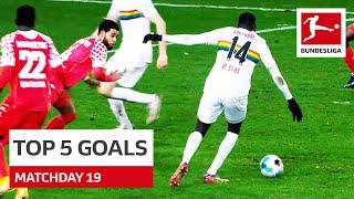 Top 5 Goals • Wamangituka, Sancho & More | Matchday 19 - 2020/21