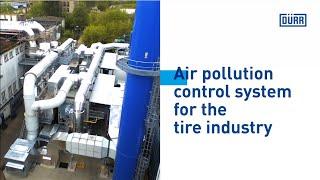 Dürr: Air pollution control in the tire industry