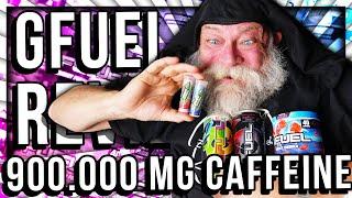 TRYING EVERY SINGLE GFUEL FLAVOR (900.000 MG CAFFEINE)