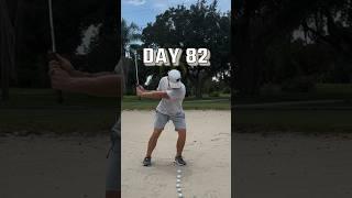 Day 82 of becoming a scratch golfer in 1 year #golf #practice #workout #bammikell