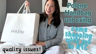 Polene handbag unboxing | Visit the NYC store | Quality issues!!