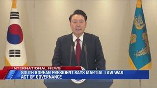 South Korean President said martial law was act of governance