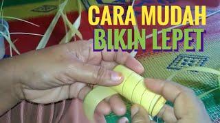 Cara membuat bungkus lepet (kue)