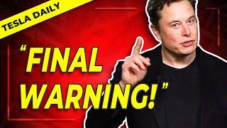 Elon Musk Gives “Final Warning” + Leaked Email, Giga Berlin & Texas Updates