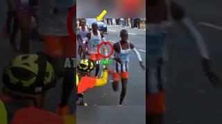 I Love How The "Waterman" Is Happy When He Successfully Gives The Runner His Water 