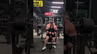 HUGE TRAPS "super easy" 235KG BENCH PRESS Ivan Makarov!!!