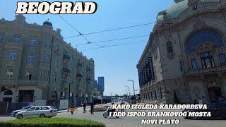 Beograd zavrseni radovi ispod Brankovog mosta na delu Karađorđeve ulice i preuređenog platoa