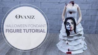 Halloween cake toppers | halloween cupcake topper | Zombie wedding cake topper | Halloween fondant