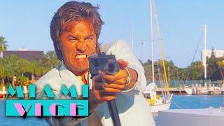 Crockett and Tubbs' Shoot Out With Pirates | Miami Vice