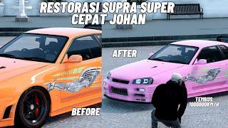 MOBIL SKYLINE CEPAT JOHAN MELEDAK JARWO BANTU RESTORAI ULANG TAMBAH KEREN - GTA V ROLEPLAY