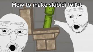 How to make skibidi toilet in melon playground