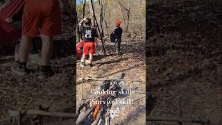 Cooking time #catch #cooking #eat #skills #survivalskills #forest #nature #fyp #reels #shorts #viral