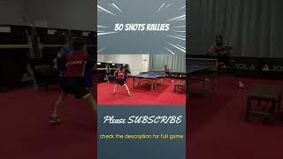 30 Shot Rally!! #sports #worldtabletennis #tabletennis #tabletennistube #tabletennisgame