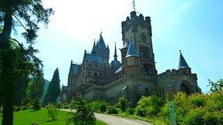 Bonn (3) Rhine and Drachenfels, Siebengebirge, castle Drachenburg Schloss - ReiseWorld