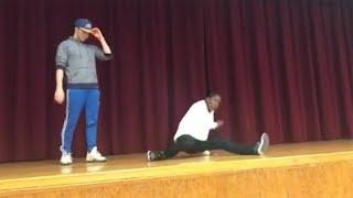 Student, teacher battle it out in epic talent show dance-off