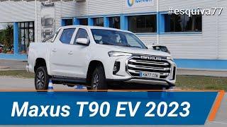 Maxus T90 EV 2023 - Maniobra de esquiva (moose test) y eslalon | km77.com