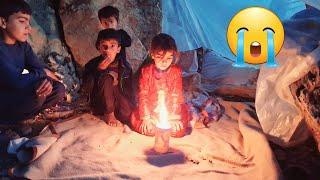 The hard life of orphaned children in a mountain cave