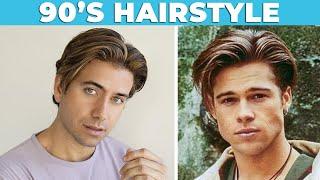 90s VINTAGE HAIRSTYLE (Curtains) | Middle Part Men's Haircut | Alex Costa