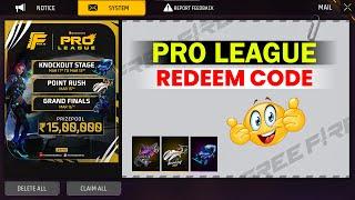 Free Fire Pro League Full Details - Redeem Code - Final - FF Max x Sky sports Redeem Code