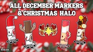 How To Get Christmas Halo & All December Event Markers in Find The Markers | Roblox (2024)