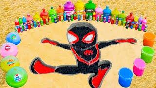 How to make Mini Spider-man with Balloons Orbeez, Big Coca Cola, Mtn Dew, Fanta and Mentos