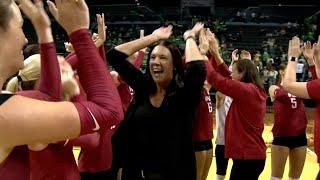 #7 WSU Volleyball: Highlights at #6 Oregon 10/1/23