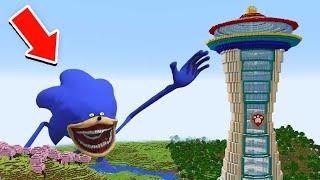 Shin Sonic ATTACKED The PAW PATROL Tower In Minecraft!