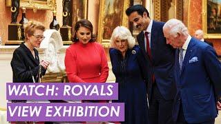 WATCH: The Emir of Qatar Views Royal Collection in Buckingham Palace