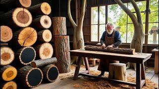 Handcrafted Vintage Coffee Tables: The Limitless Creativity of a 70-Year-Old Carpenter