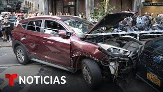 Auto atropella a 10 personas en Manhattan al intentar huir | Noticias Telemundo