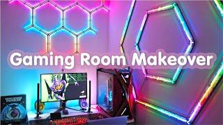  ultimate anime gaming room makeover! | coolest evangelion anime gaming lights | Govee