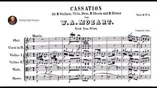 Mozart - Cassation No. 2 in B-flat major,  K.99/63a (1769)