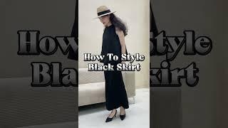 Phối đồ với chân váy đen - How To Style Black Skirt | DUNG KHAN