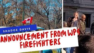 Announcement by Members of Wpg Firefighters|Shadoe Davis #winnipegfiredepartment #firefighters