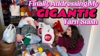 Finally Organizing My HUGE Yarn Stash | MoonbaeCrochet