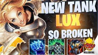 WILD RIFT | *NEW* TANK LUX IS SO BROKEN! | Challenger Lux Gameplay | Guide & Build