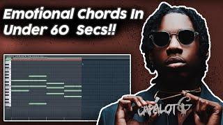 Emotional Chords Under 60 Secs!! (Lil Tjay, Polo G, J.I. Type Melodies)