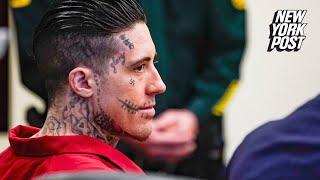 Accused double murderer allowed to cover swastika and skeleton face tattoos with makeup