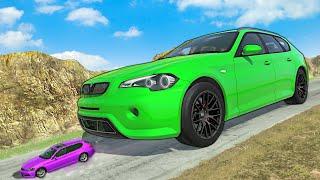 Squashing Tiny Cars in the BIGGEST CAR Ever! - BeamNG Drive Multiplayer