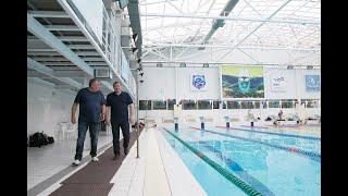 Андрей Бочаров посетил комплекс «Искра» — базу подготовки олимпийской сборной РФ по плаванию