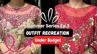 Recreating Designer Neckline on a Budget | Summer Series Episode 3| Affordable Outfit Ideas ️️