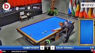 SALİH TEKKELİ vs HAMDİ KESER | TÜRKİYE 3 Cushion Billiards Championship STAGE 1 -A- 2024 ANKARA