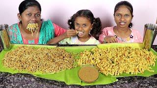 PASTA vs NOODLES நீங்க கேட்ட வீடியோ !!! / Eating Challenge in Tamil Foodies Divya Family