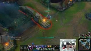 Faker plays with Huni, laughs like a 5 year old (eng)
