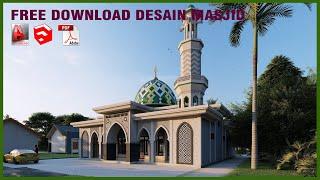 DOWNLOAD GRATIS GAMBAR DESAIN MASJID, FREE DOWNLOAD DESIGN MOSQUE