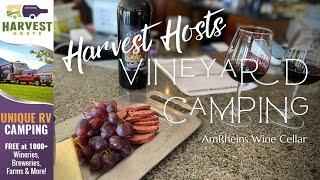 Harvest Hosts Vineyard Camping | AmRheins Wine Cellar VA 