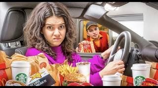 Eating ONLY DRIVE THRU FOOD for 24 hours!