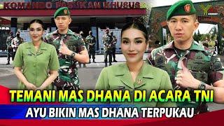 Pakai Baju Persit! Ayu Ting Ting Temani Fardhana Di Acara Spesial TNI, Ayu Bikin Mas Dhana Terpukau